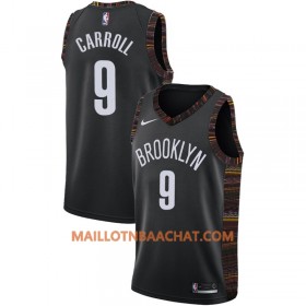 Maillot NBA Brooklyn Nets DeMarre Carroll 9 2018-19 Nike City Edition Noir Swingman - Homme